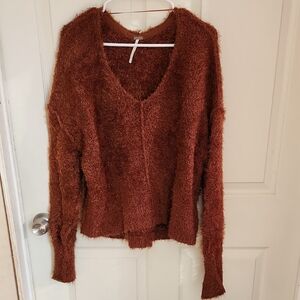 Free People Icing V Pullover-Oversized Fit